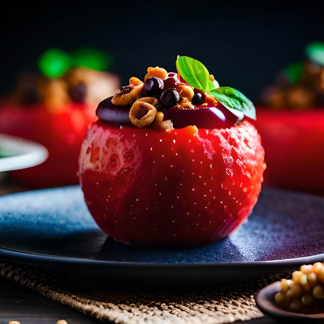 image of a stuffed apple